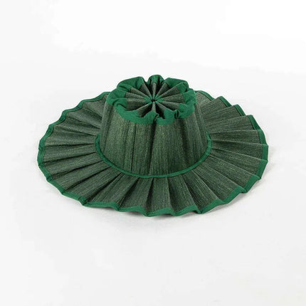 Chic and Practical Foldable Straw Sun Hat with Stylish Belt - Large Brim UV Protection for Outdoor Adventures - Très Elite