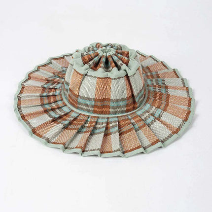Chic and Practical Foldable Straw Sun Hat with Stylish Belt - Large Brim UV Protection for Outdoor Adventures - Très Elite