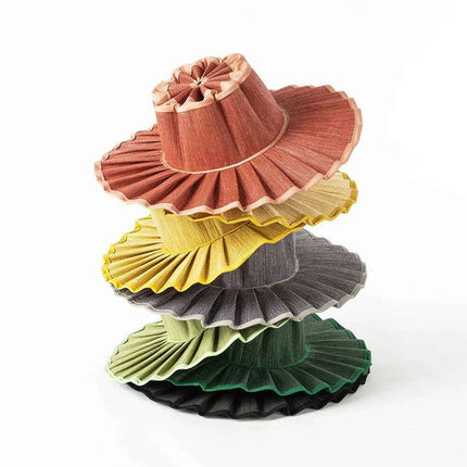 Chic and Practical Foldable Straw Sun Hat with Stylish Belt - Large Brim UV Protection for Outdoor Adventures - Très Elite
