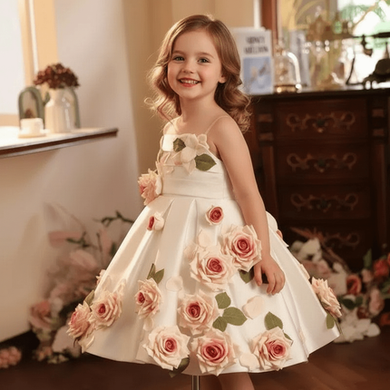 Children's Host Performance Appliques Evening Gown- Très Elite- Très Elite