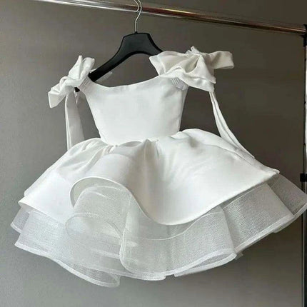 Children's Host's Performance Evening Gown - Bow Sleeveless Design - Très Elite