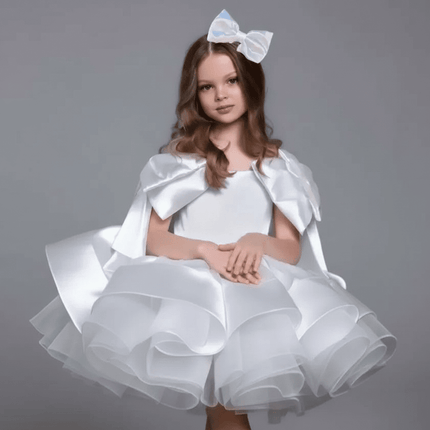Children's Host's Performance Evening Gown - Bow Sleeveless Design - Très Elite