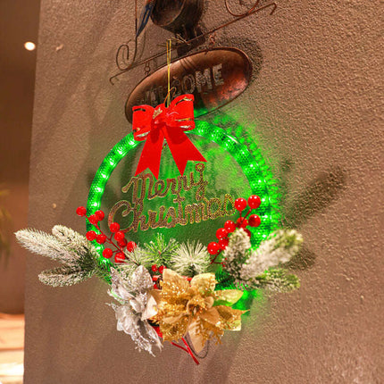 Christmas 30CM Luminous Garland Door Hanging Christmas Decorations - Très Elite