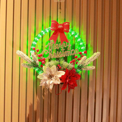 Christmas 30CM Luminous Garland Door Hanging Christmas Decorations - Très Elite
