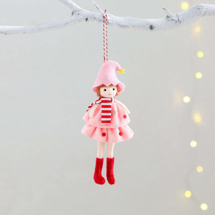 Christmas Cake Dress Girl Doll Angel Pendant - Très Elite