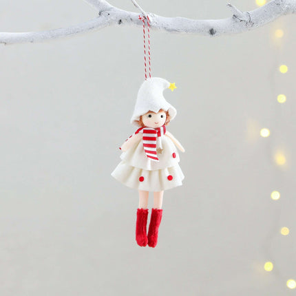 Christmas Cake Dress Girl Doll Angel Pendant - Très Elite