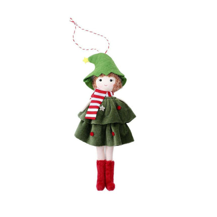 Christmas Cake Dress Girl Doll Angel Pendant..
