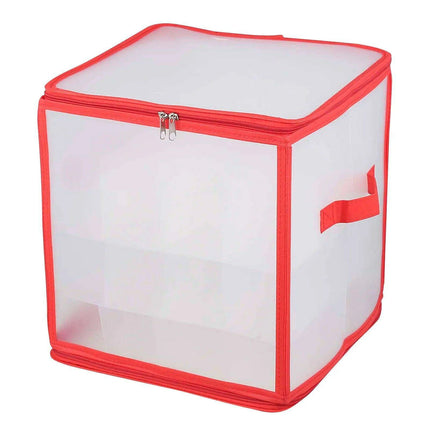 Christmas Ornament Storage Solution - PVC Container for Holiday Decorations - Très Elite