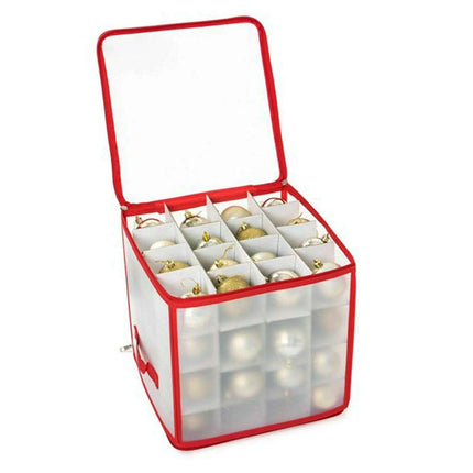 Christmas Ornament Storage Solution - PVC Container for Holiday Decorations..