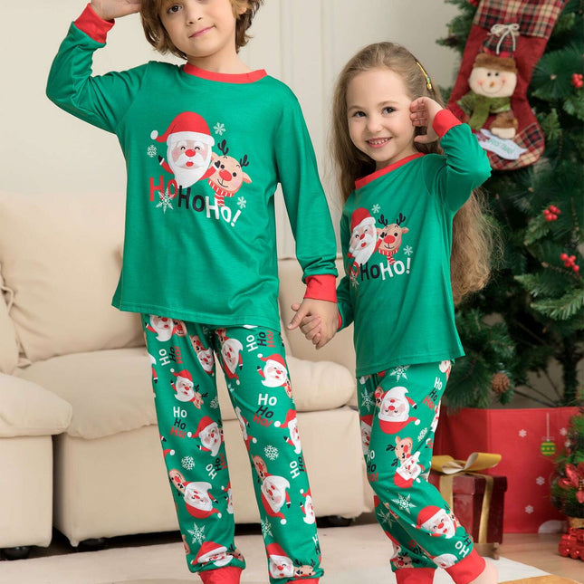Christmas Pajamas For Family Matching Family Christmas PJs Sets Santa Claus Printed Top Sleepwear - Très Elite