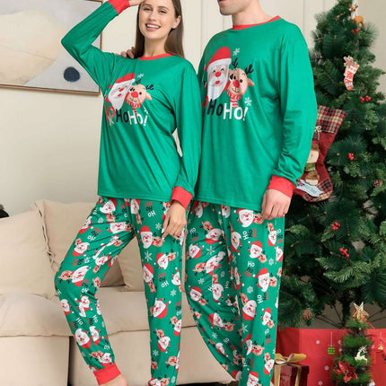 Christmas Pajamas For Family Matching Family Christmas PJs Sets Santa Claus Printed Top Sleepwear - Très Elite