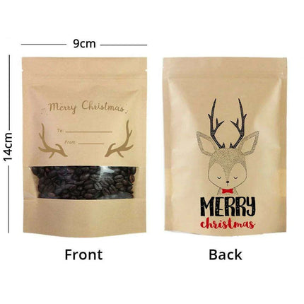 Christmas Ziplock Gift Bags Set - 50 Festive Designs for Merry Holiday Gifting..