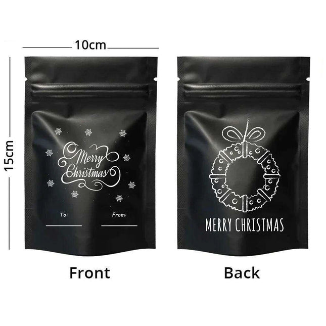 Christmas Ziplock Gift Bags Set - 50 Festive Designs for Merry Holiday Gifting