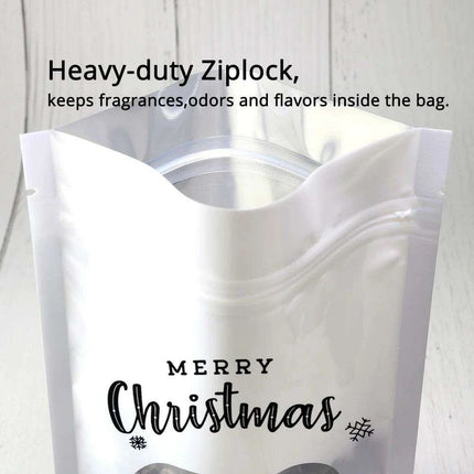 Christmas Ziplock Gift Bags Set - 50 Festive Designs for Merry Holiday Gifting..