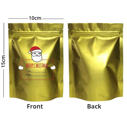 Christmas Ziplock Gift Bags Set - 50 Festive Designs for Merry Holiday Gifting..