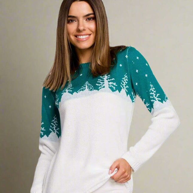 Christmas sweater with a Christmas tree motif. Limited edition. - Très Elite