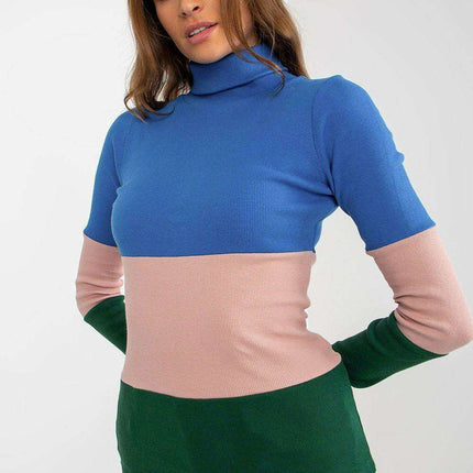 Chunky Knit Turtleneck Pullover - Très Elite