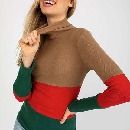 Chunky Knit Turtleneck Pullover - Très Elite