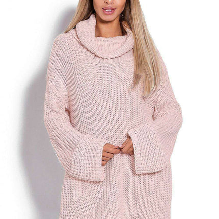 Chunky Knit Turtleneck Sweater with Bell Sleeves - Très Elite