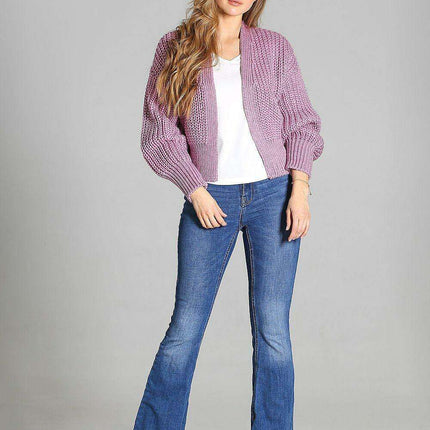 Chunky Oversized Knit Cardigan - Très Elite