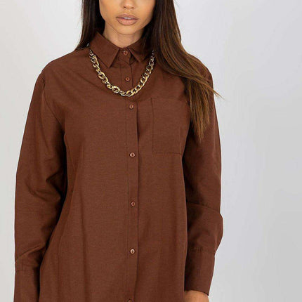 Classic Cotton-Poly Long Sleeve Button-Up Shirt