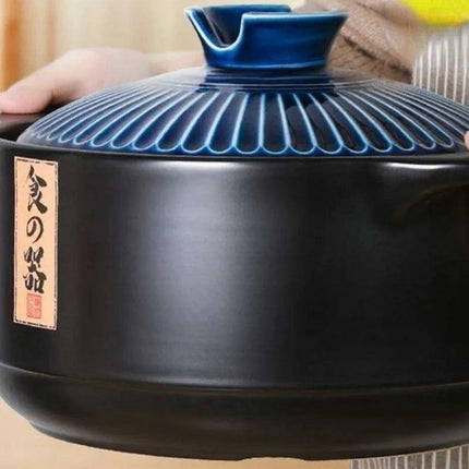Classic Retro Heat-Resistant Clay Casserole with Lid - Essential Kitchen Tool DI50SG - Très Elite