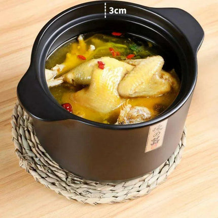 Classic Retro Heat-Resistant Clay Casserole with Lid - Essential Kitchen Tool DI50SG - Très Elite