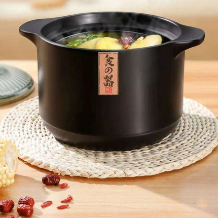 Classic Retro Heat-Resistant Clay Casserole with Lid - Essential Kitchen Tool DI50SG - Très Elite