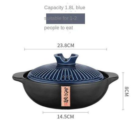 Classic Retro Heat-Resistant Clay Casserole with Lid - Essential Kitchen Tool DI50SG - Très Elite