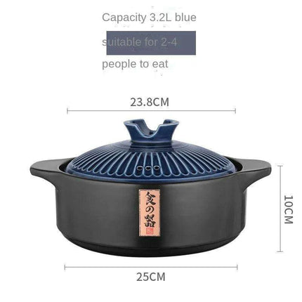 Classic Retro Heat-Resistant Clay Casserole with Lid - Essential Kitchen Tool DI50SG - Très Elite