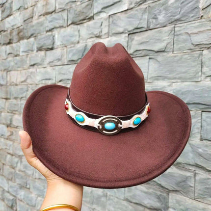 Classic Waterproof Cowboy Hat with Unique Cowhead Detail - Trendy Straw Sun Protection Accessory - Très Elite