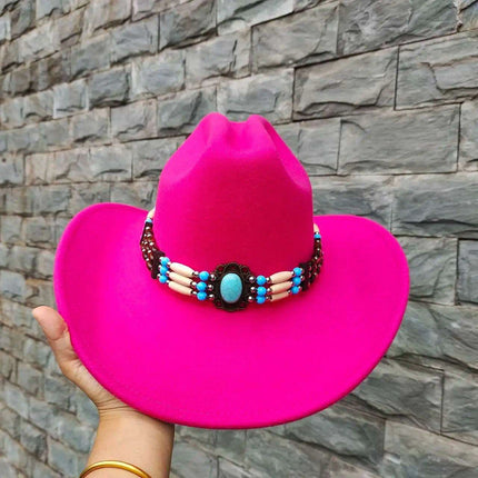 Classic Waterproof Cowboy Hat with Unique Cowhead Detail - Trendy Straw Sun Protection Accessory - Très Elite