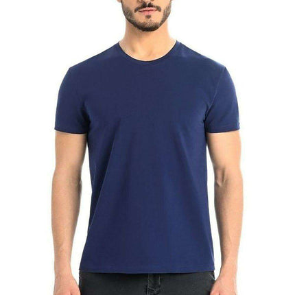 Classic White Cotton Tee for Men with Subtle Logo Detail - Très Elite