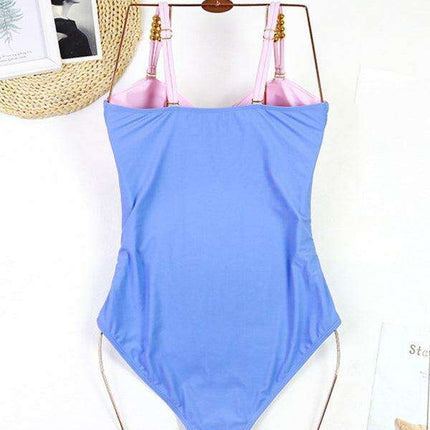Coastal Chic Cut-Out Swimwear and Sarong Ensemble - Très Elite