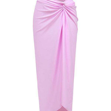 Coastal Chic Cut-Out Swimwear and Sarong Ensemble - Très Elite
