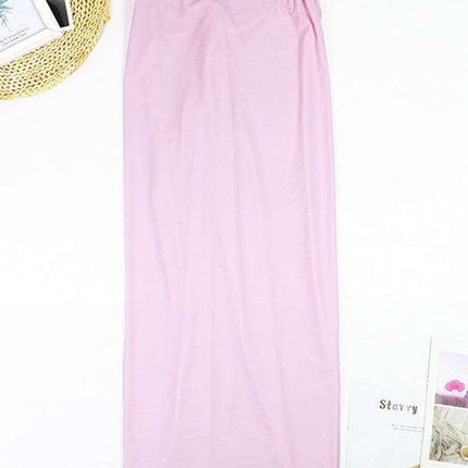 Coastal Chic Cut-Out Swimwear and Sarong Ensemble - Très Elite