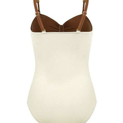 Coastal Chic Cut-Out Swimwear and Sarong Ensemble - Très Elite