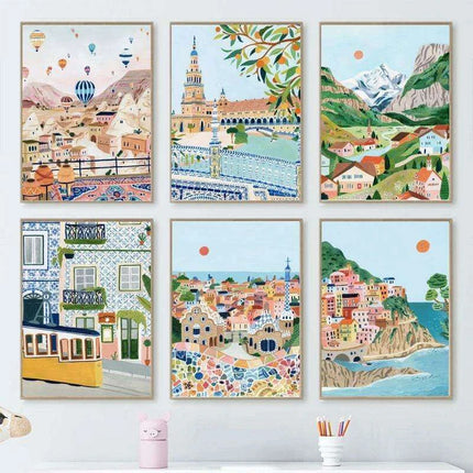 Coastal Elegance: Italian-Inspired Canvas Art for Modern Living Spaces - Très Elite