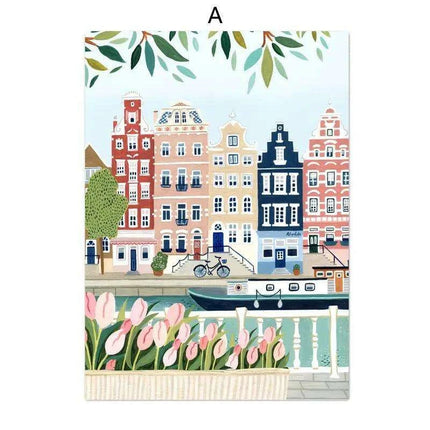 Coastal Elegance: Italian-Inspired Canvas Art for Modern Living Spaces - Très Elite