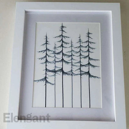 Coastal Serenity: Hemlock & Pine Forest Canvas Art Collection - Très Elite