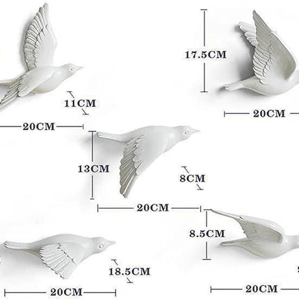 Coastal Serenity Seagull Wall Art Collection - Nature's Beauty Ensemble - Très Elite