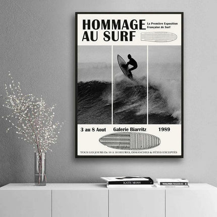 Coastal Vibes: Modern Surfing Art Print for Chic Beach House Decor - Très Elite