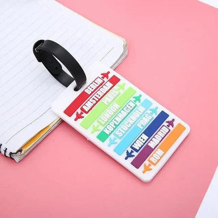 Colorful Airplane Silicone Luggage Tag: A Must-Have Travel Companion - Très Elite