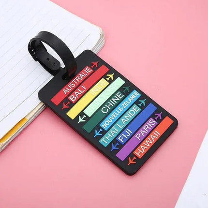 Colorful Airplane Silicone Luggage Tag: A Must-Have Travel Companion - Très Elite