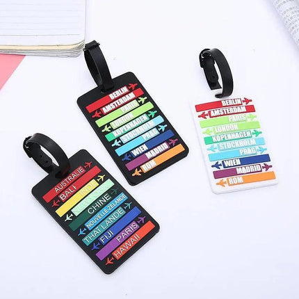 Colorful Airplane Silicone Luggage Tag: A Must-Have Travel Companion - Très Elite