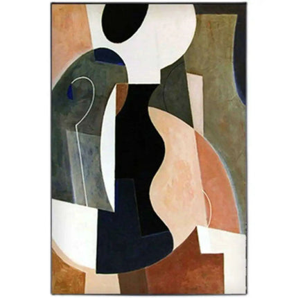 Colorful Contemporary Large Oil Canvas - Statement Art for Modern Homes - Très Elite