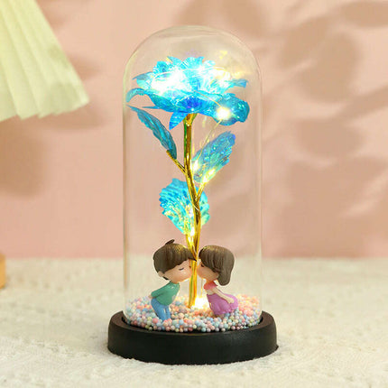 Colorful Gold Foil Flower Color GoldWith Lights Christmas Gift - Très Elite