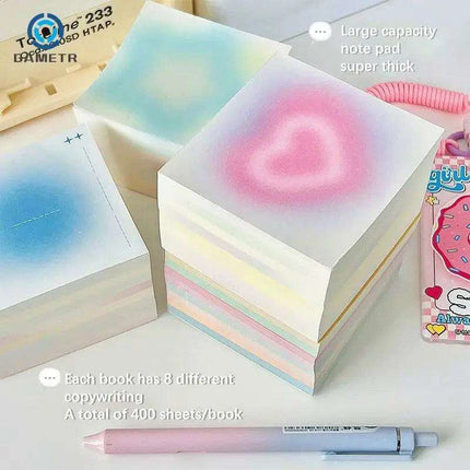 Colorful Gradient Thick-Page Spiral Notebook - 400 Pages for Notes, Art, and Planning - Très Elite