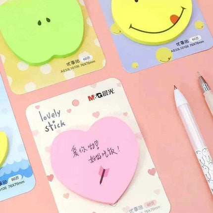 Colorful Kawaii Sticky Notes - Fun and Functional Memo Stickers for a Cheerful Workspace - Très Elite