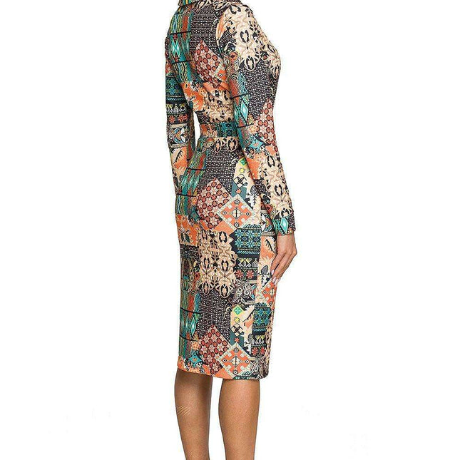 Colorful Midi Pencil Dress